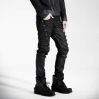 Pantalon d'inspiration militaire punk