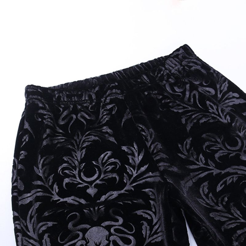 Pantalon de femme noir style gothique