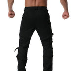 Pantalon de style cargo à chaînes