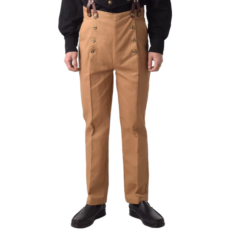 Pantalon de style victorien à pince pour homme
