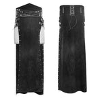 Pantalon effet jupe au style gothique