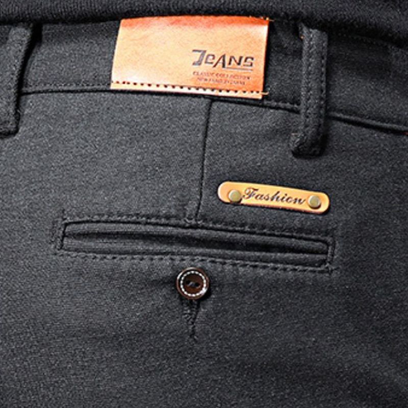 Pantalon en tweed noir pour homme