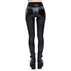 Pantalon féminin gothique d’inspiration rock