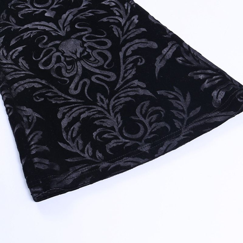 Pantalon gothique féminin de couleur noire