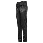 Pantalon gothique noir d’allure victorienne