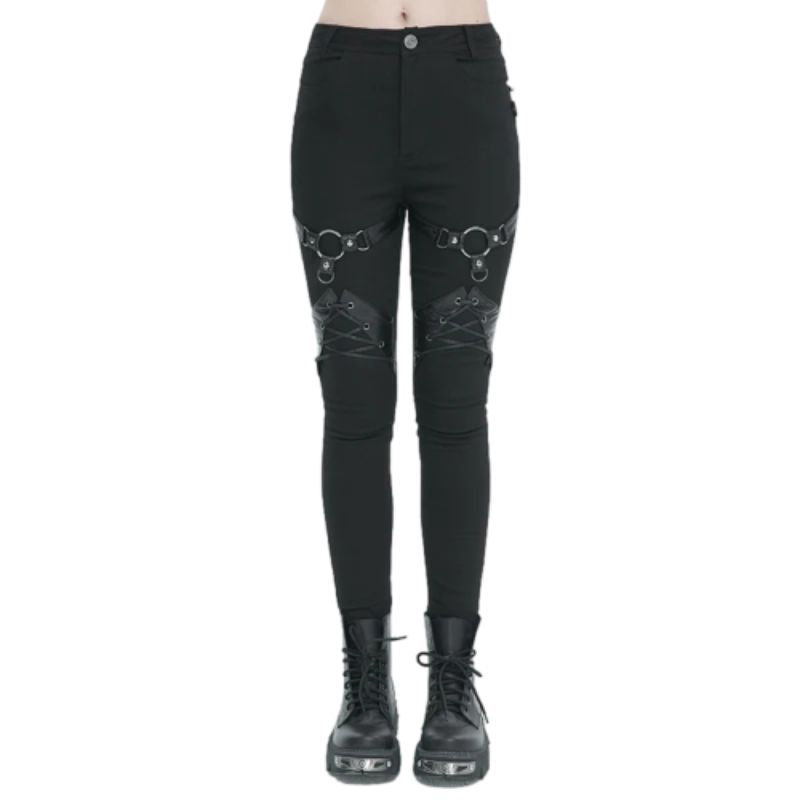 Pantalon gothique punk féminin