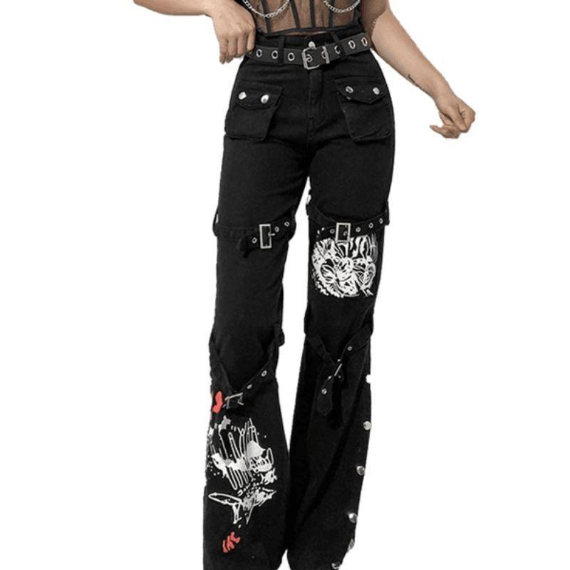 Pantalon gothique steampunk cyber