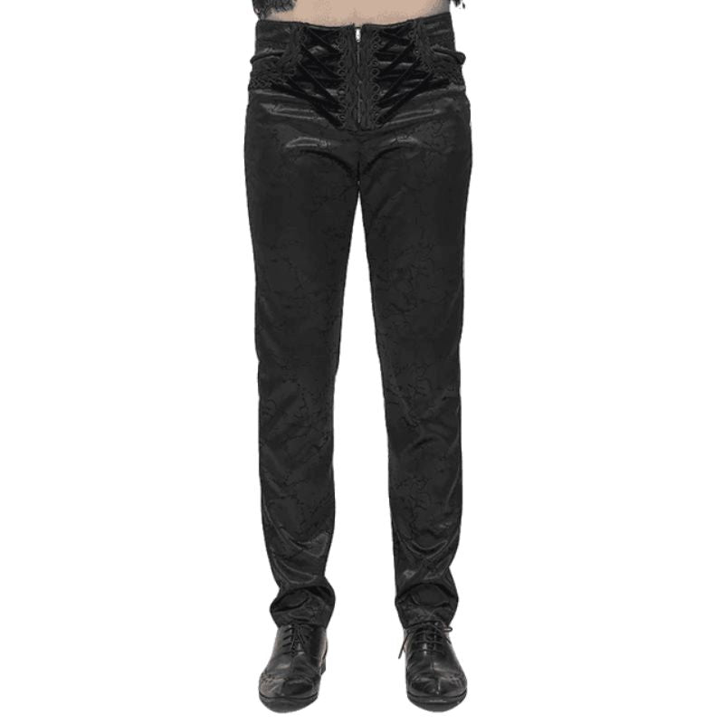 Pantalon gothique victorien noir