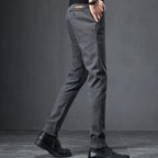 Pantalon gris en tweed pour homme