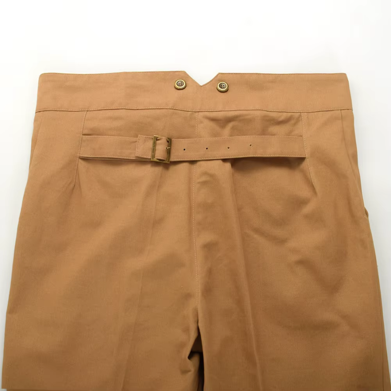 Pantalon homme à plis de style victorien