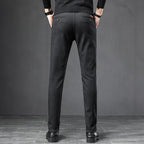 Pantalon homme noir en tweed