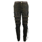 Pantalon marron d'inspiration punk
