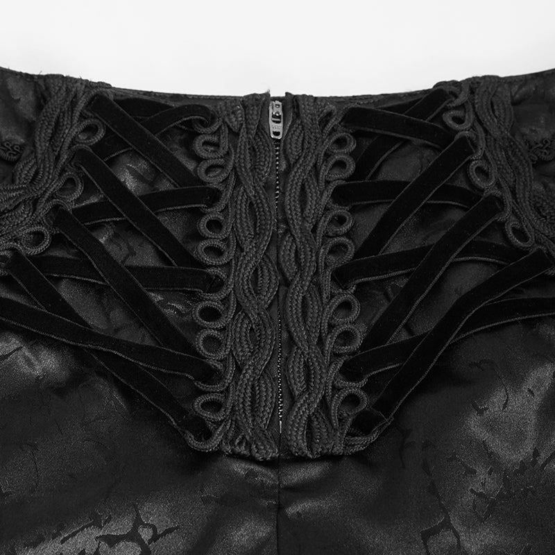 Pantalon noir au style gothique victorien