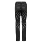 Pantalon noir d’inspiration victorienne et gothique