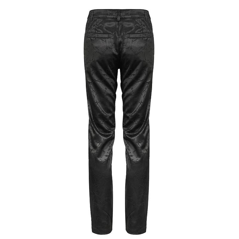 Pantalon noir d’inspiration victorienne et gothique