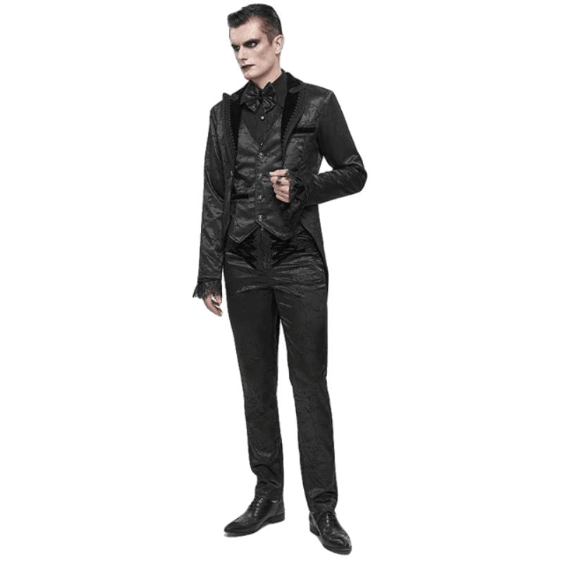 Pantalon noir gothique victorien