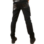 Pantalon pour homme en simili PU gothique