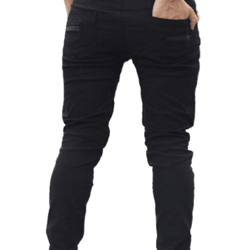 Pantalon punk masculin avec zip