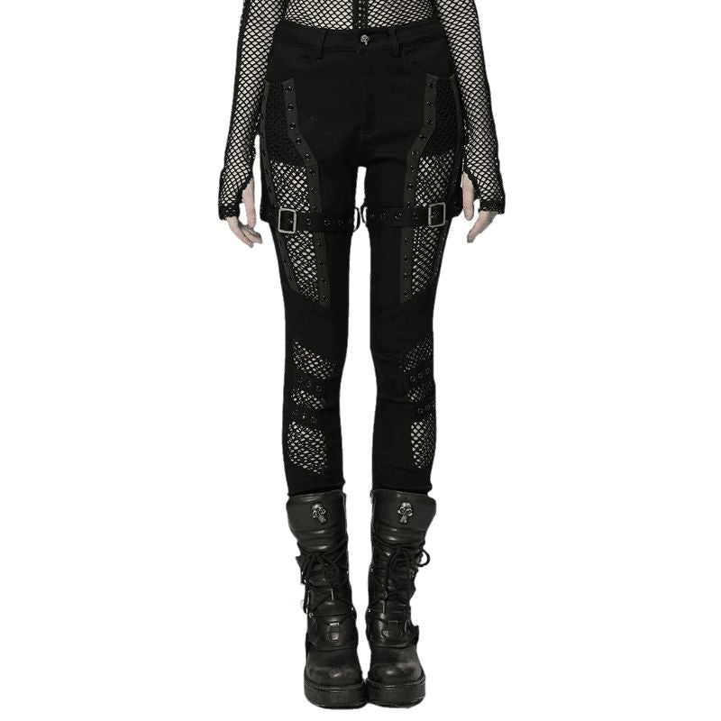 Pantalon punk pour femme