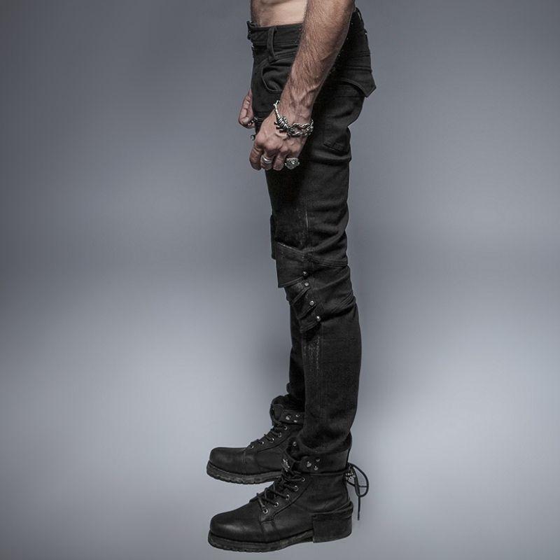 Pantalon PUNK RAVE au style steampunk gothique