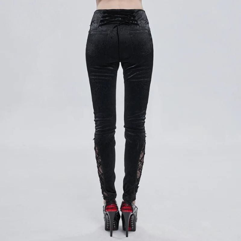 Pantalon rétro au style gothique