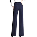 Pantalon rétro taille haute pour femme