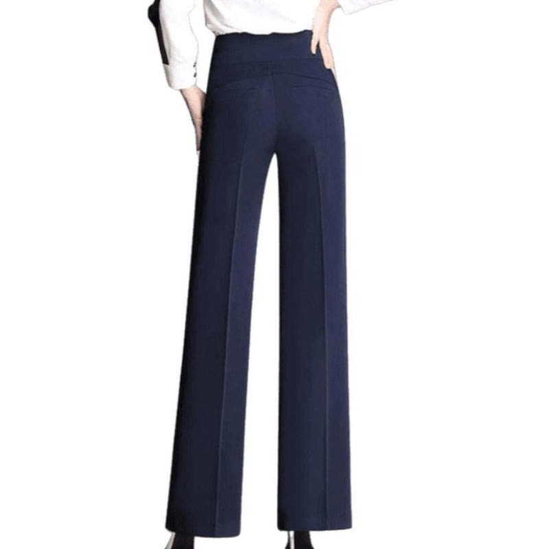 Pantalon rétro taille haute pour femme
