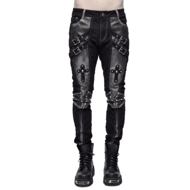 Pantalon steampunk rock pour homme