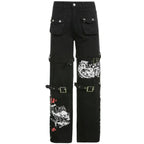 Pantalon style gothique cyber et steampunk