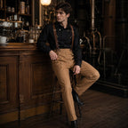 Pantalon style victorien pour homme à pince