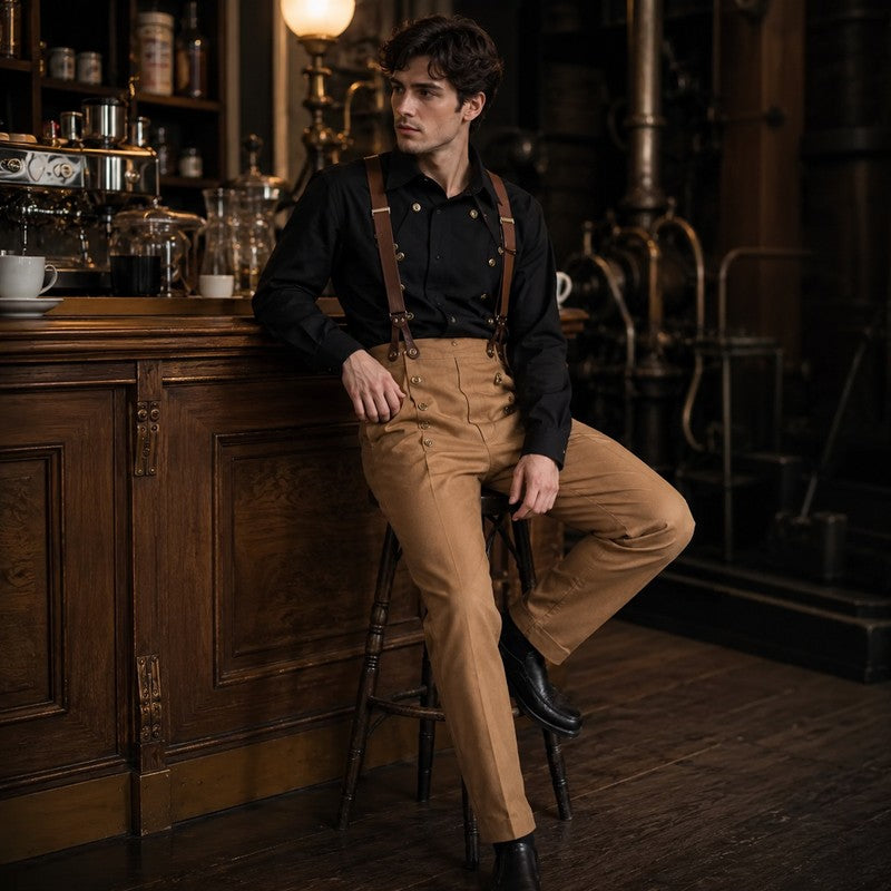 Pantalon style victorien pour homme à pince