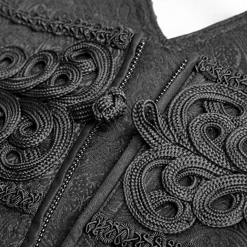 Pantalon style vintage steampunk à taille haute