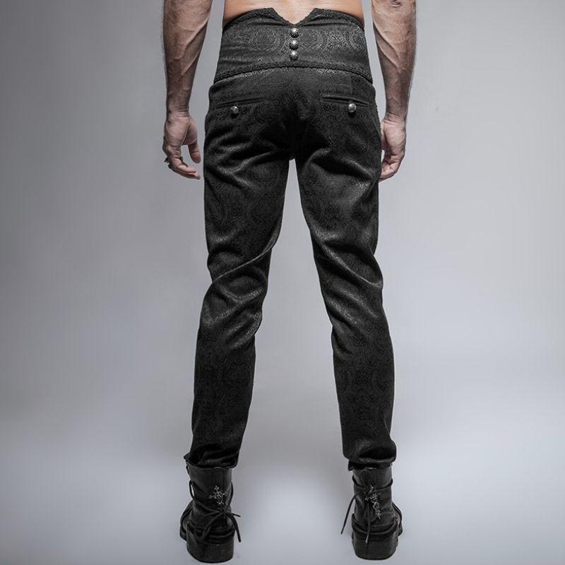 Pantalon taille haute de style steampunk vintage