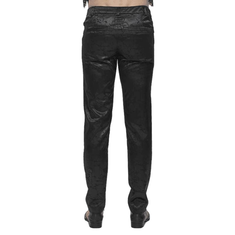 Pantalon victorien noir de style gothique