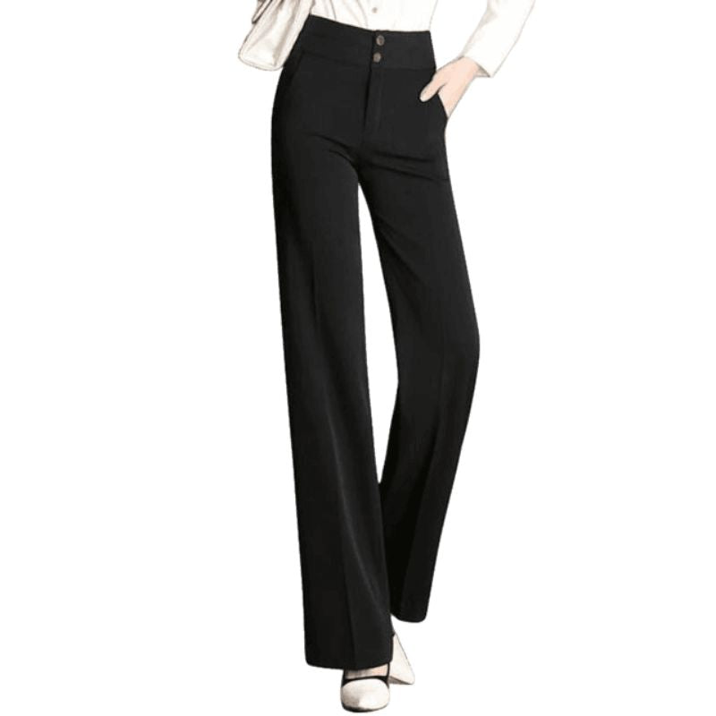 Pantalon vintage taille haute pour femme