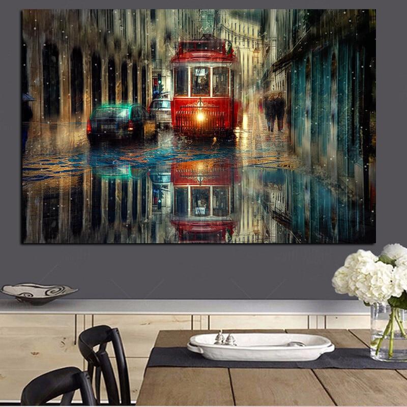 Peinture sur tableau au style industriel