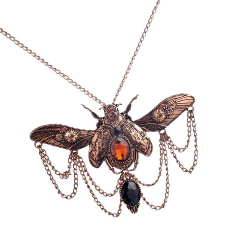 Pendentif à motif insecte steampunk