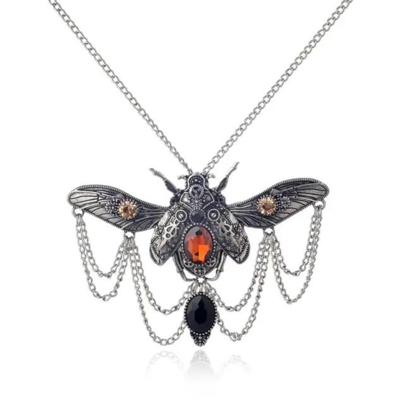 Pendentif insecte de style steampunk