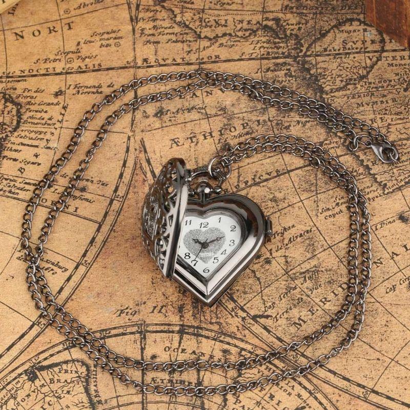Pendentif montre collier pour femme