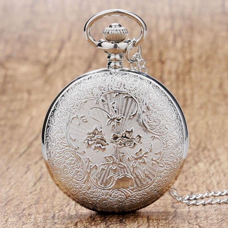 Pendentif montre gousset argent pour femme