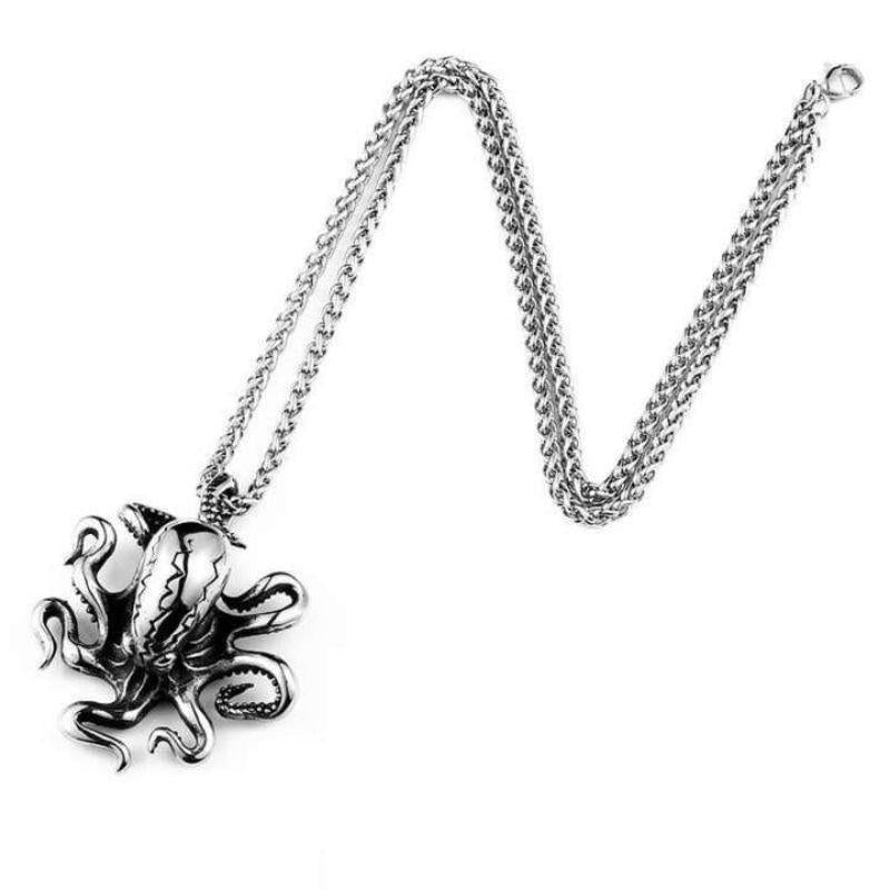 Pendentif poulpe de style steampunk