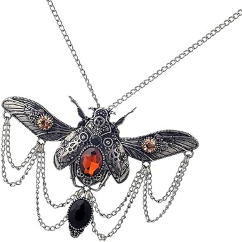 Pendentif steampunk inspiré d’un insecte