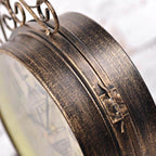 Pendule double face style gare steampunk