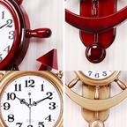 Pendule steampunk au design de gouvernail