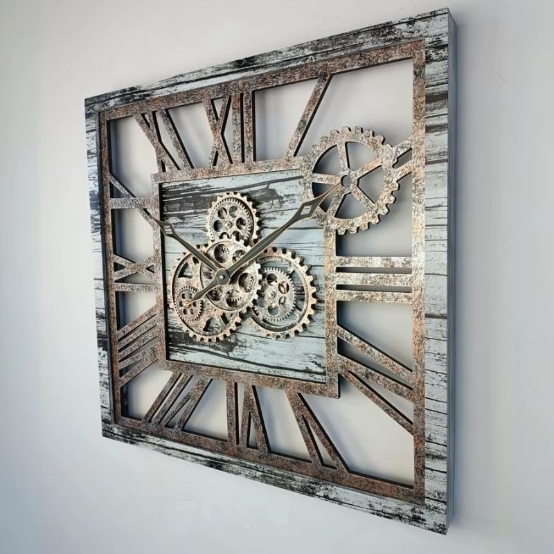 Pendule steampunk de grande taille