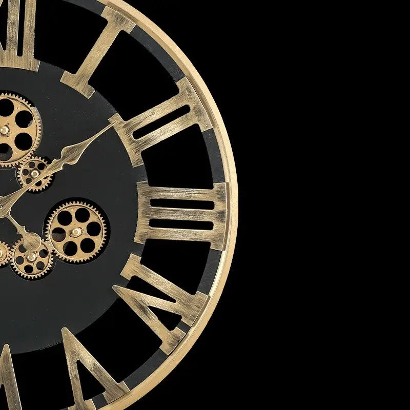 Pendule steampunk dotée d’un engrenage rotatif