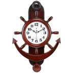 Pendule steampunk évoquant un gouvernail
