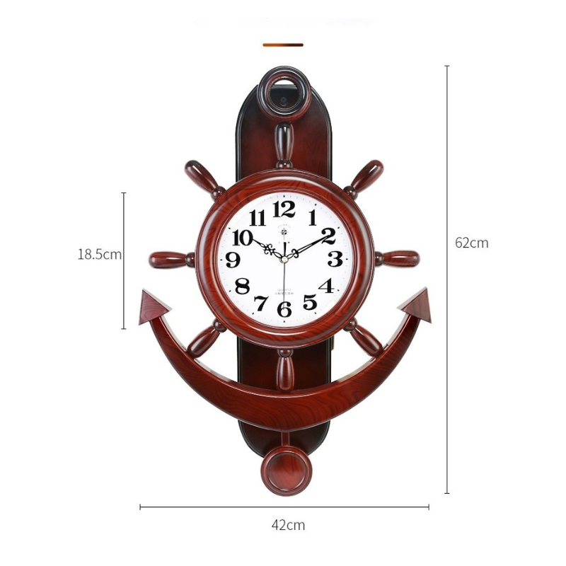 Pendule steampunk inspirée d’un gouvernail