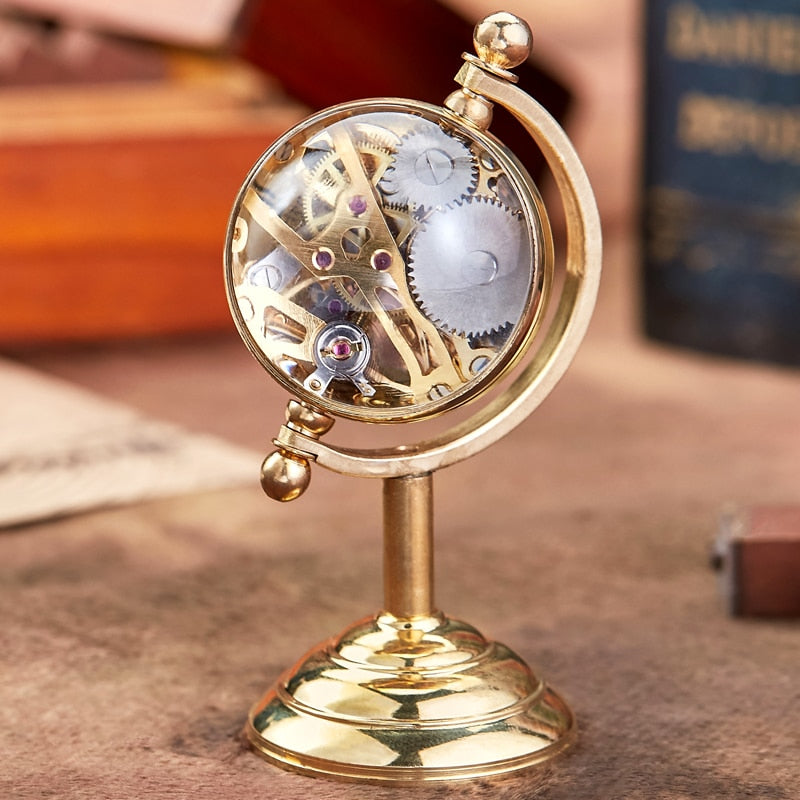 Pendulette de bureau mécanique style steampunk