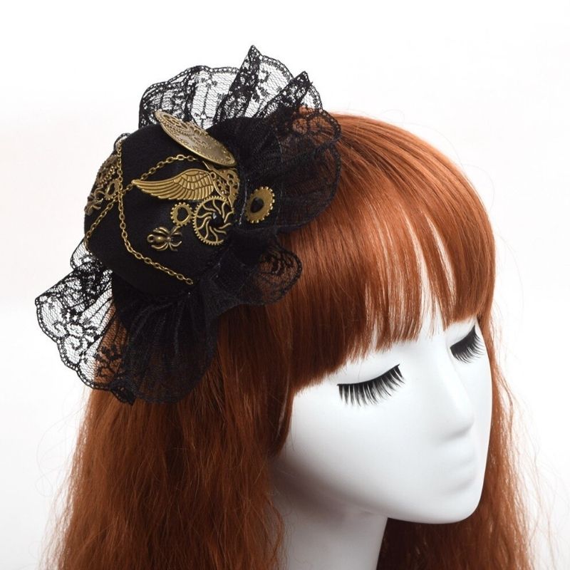 Petit chapeau victorien avec dentelle